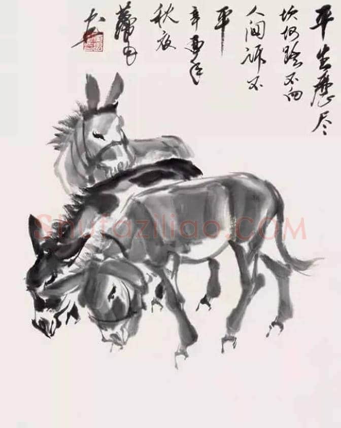 黄胄不但擅长画驴，也擅画狗 | 书画资料