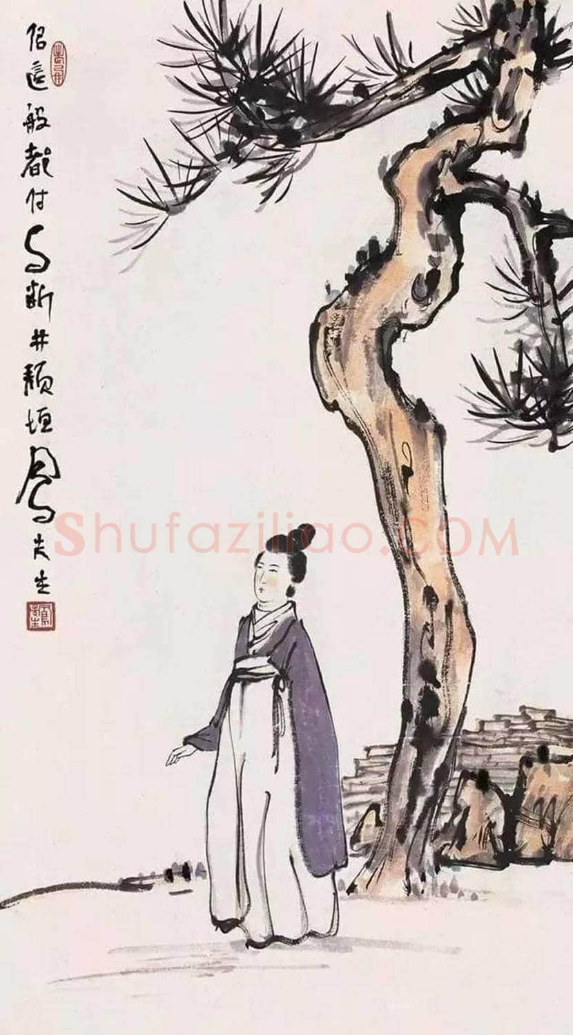 吕凤子人物画作品欣赏 | 书画百科
