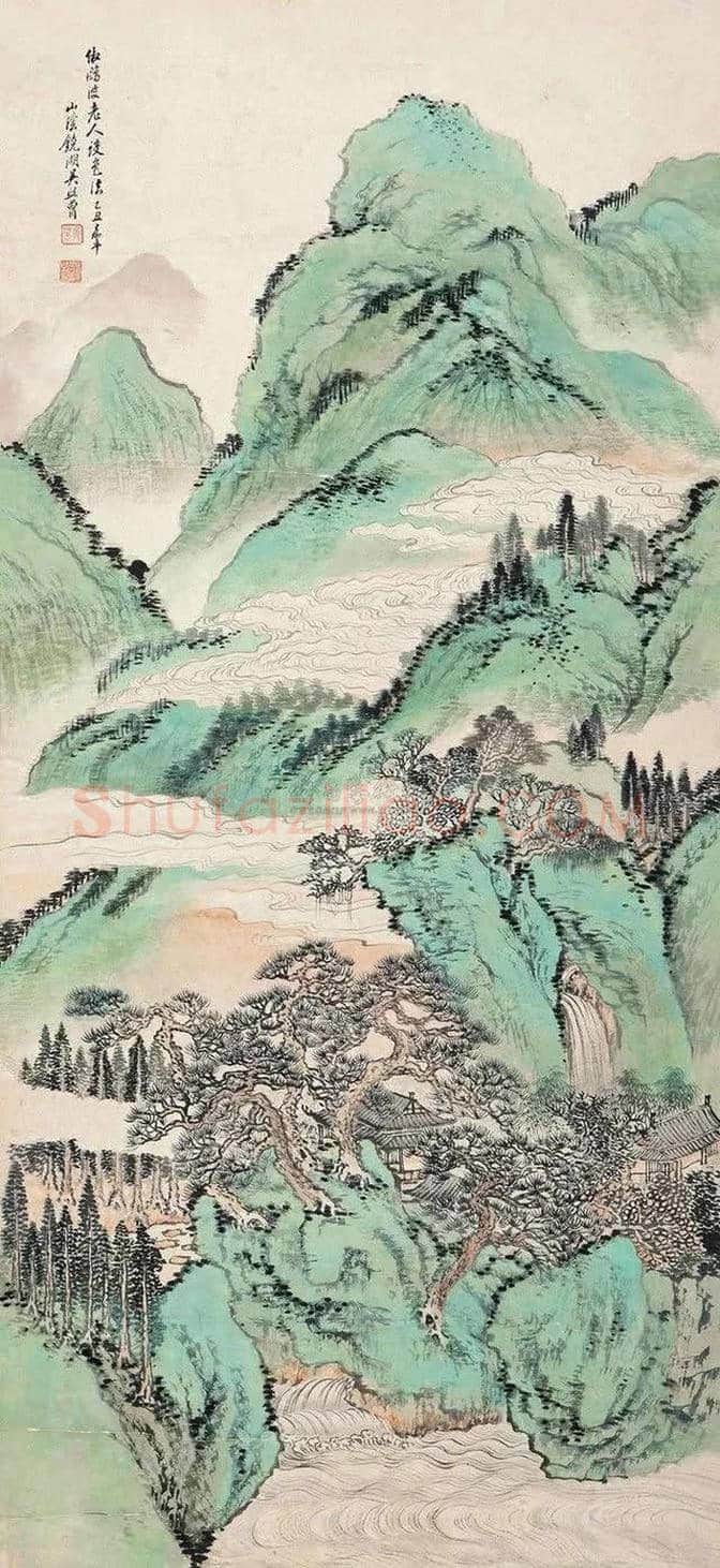 启功老师吴镜汀的山水画,堪称一流 | 书画文摘