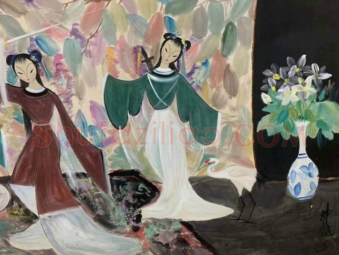 至尊钜制—林风眠《戏剧人物画》 | 国画鉴赏