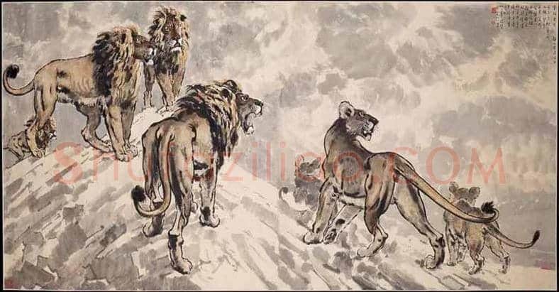 徐悲鸿也擅长画狮子 | 书画讲解