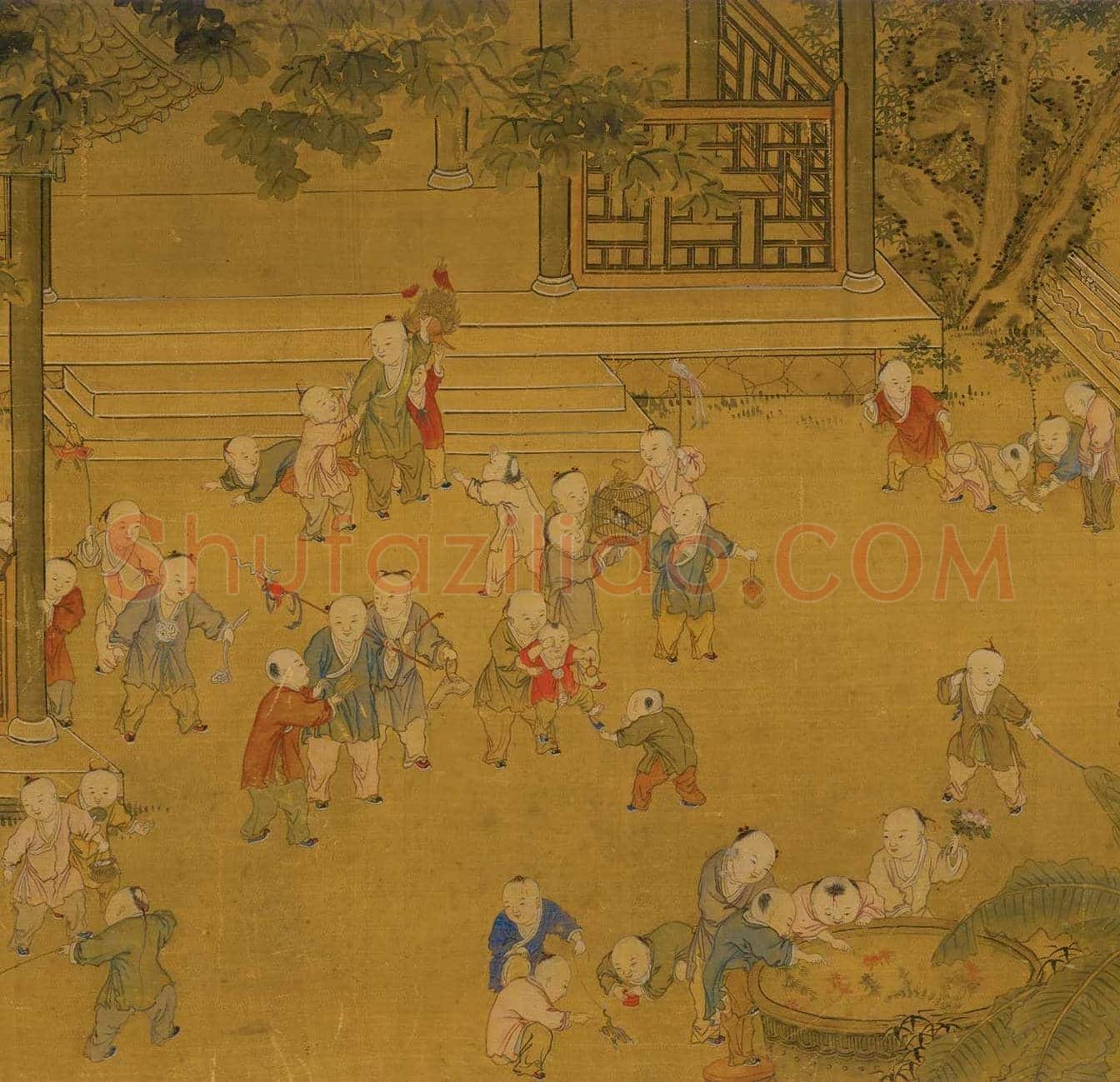 冷枚《百子图》图赏 | 著名国画欣赏