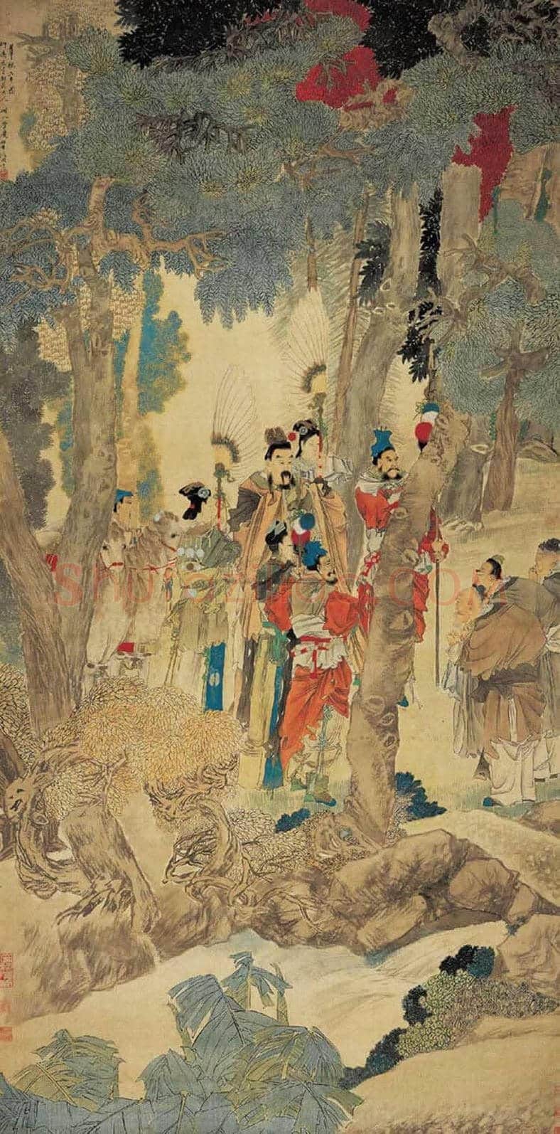 任伯年最贵作品《华祝三多图》，1.66亿 | 书画资料