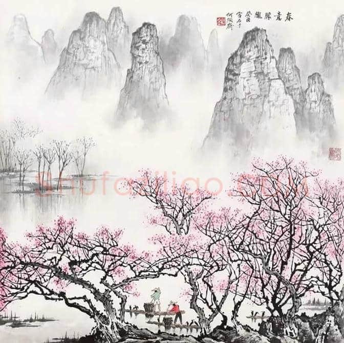 白雪石绘画作品《桂林山水》欣赏(100幅) | 书画文摘