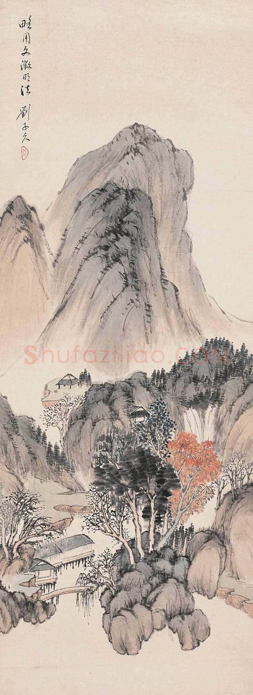 刘子久山水人物画作品欣赏 | 书画讲解