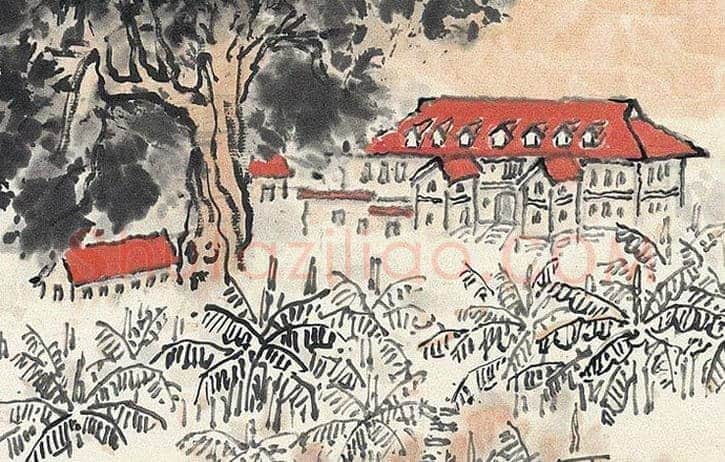 钱松嵒作品《红岩》，红色经典的开山之作 | 书画资料