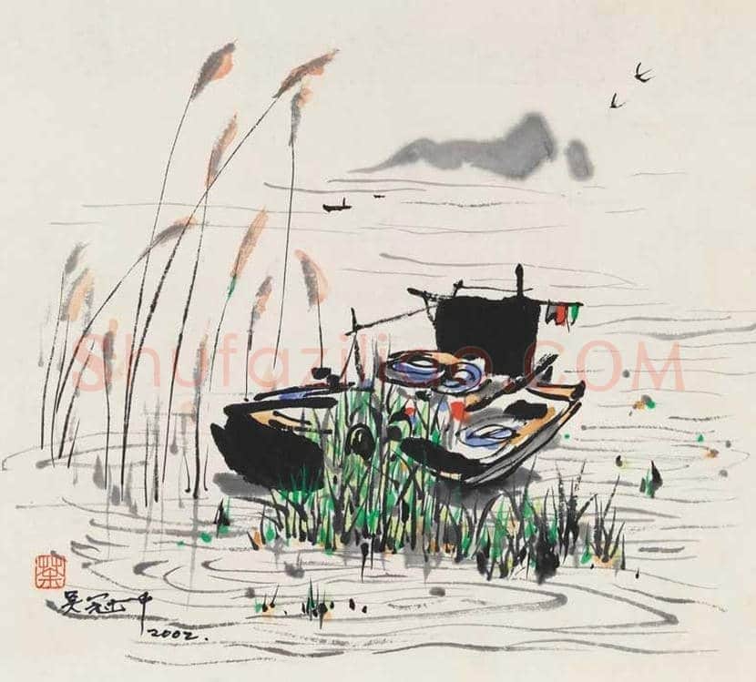 吴冠中国画精品 2幅 | 国画鉴赏