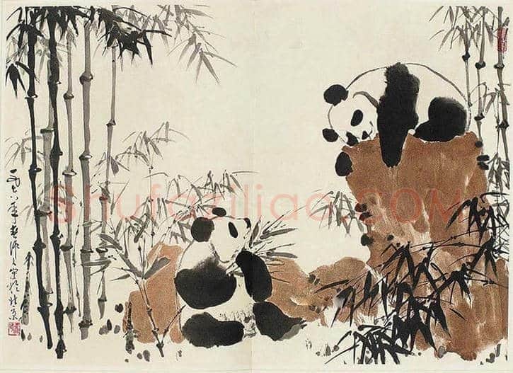 吴作人萧淑芳合作作品欣赏 | 书画讲解