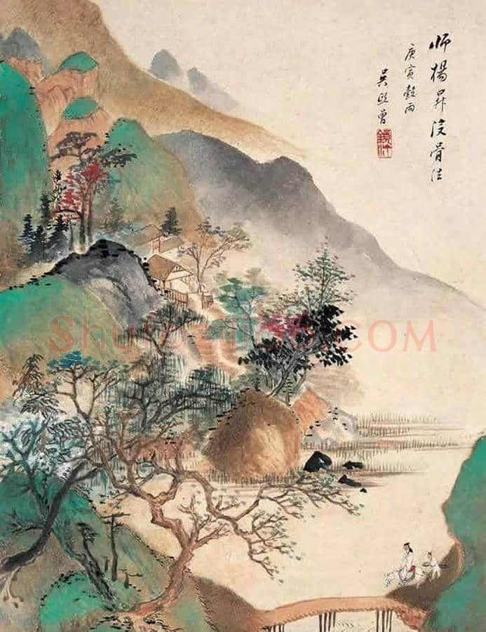吴镜汀山水画欣赏 | 书画知识