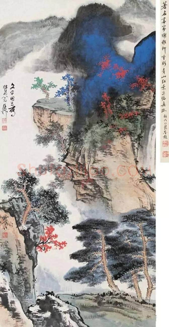 谢稚柳的泼彩作品欣赏 | 书画常识