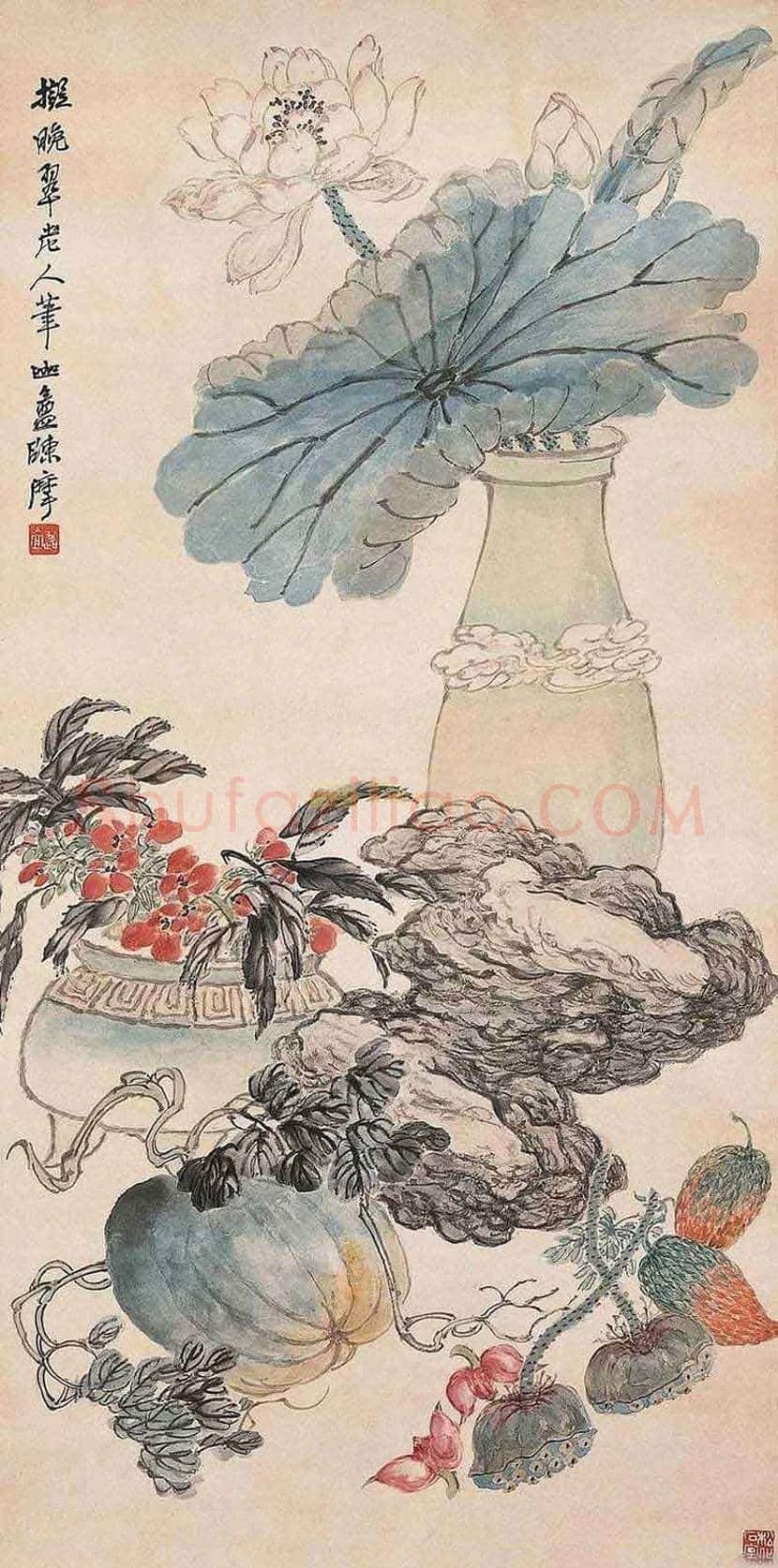 陈摩作品欣赏 | 书画资料