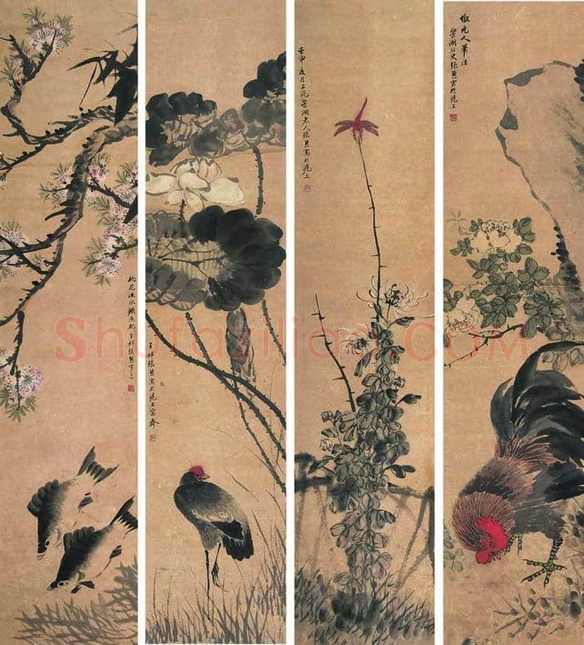 张熊花鸟画作品欣赏 | 书画常识