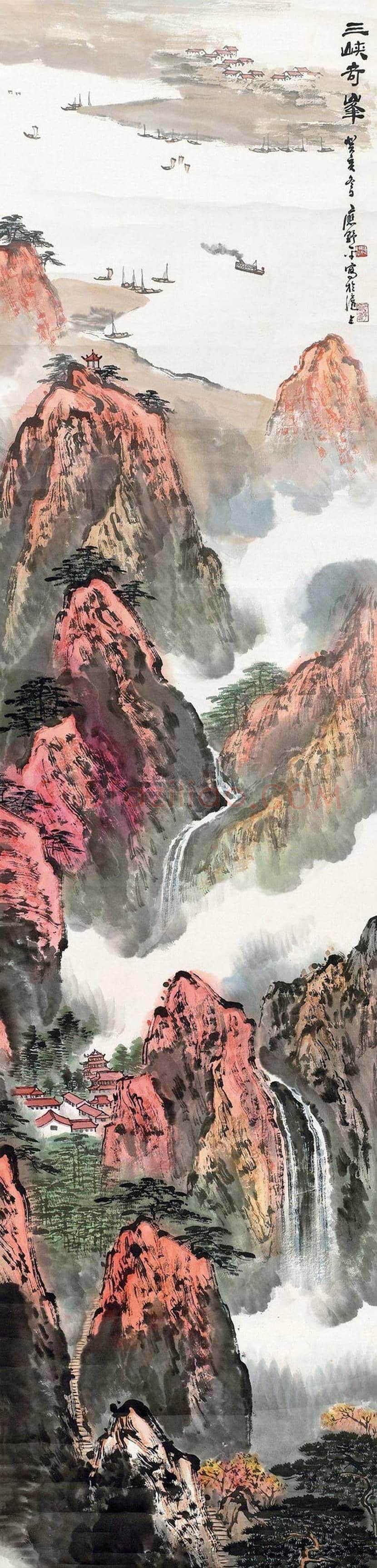 应野平山水画作品欣赏 | 书画文摘