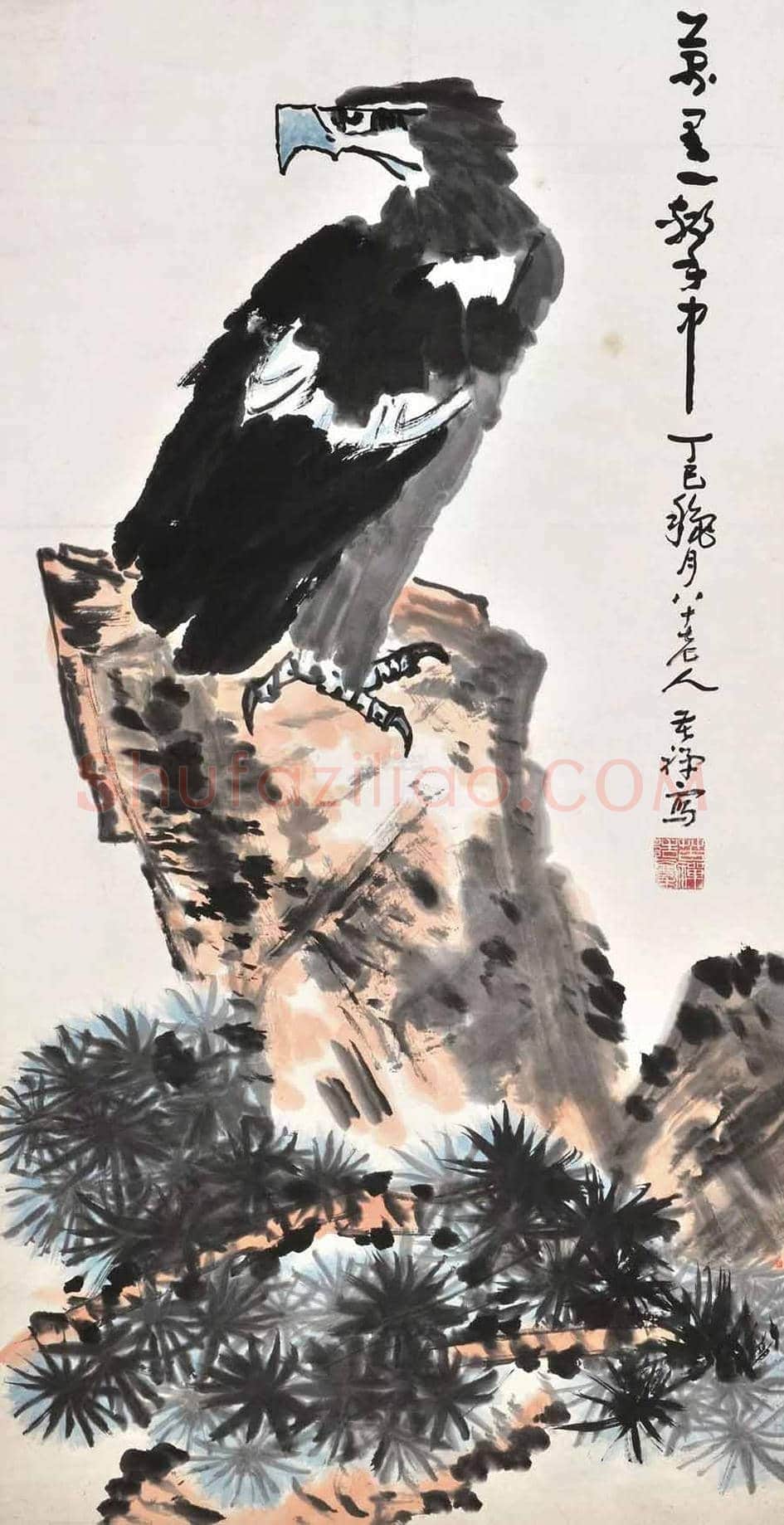 李苦禅笔下最贵的鹰都有哪些! | 书画学堂