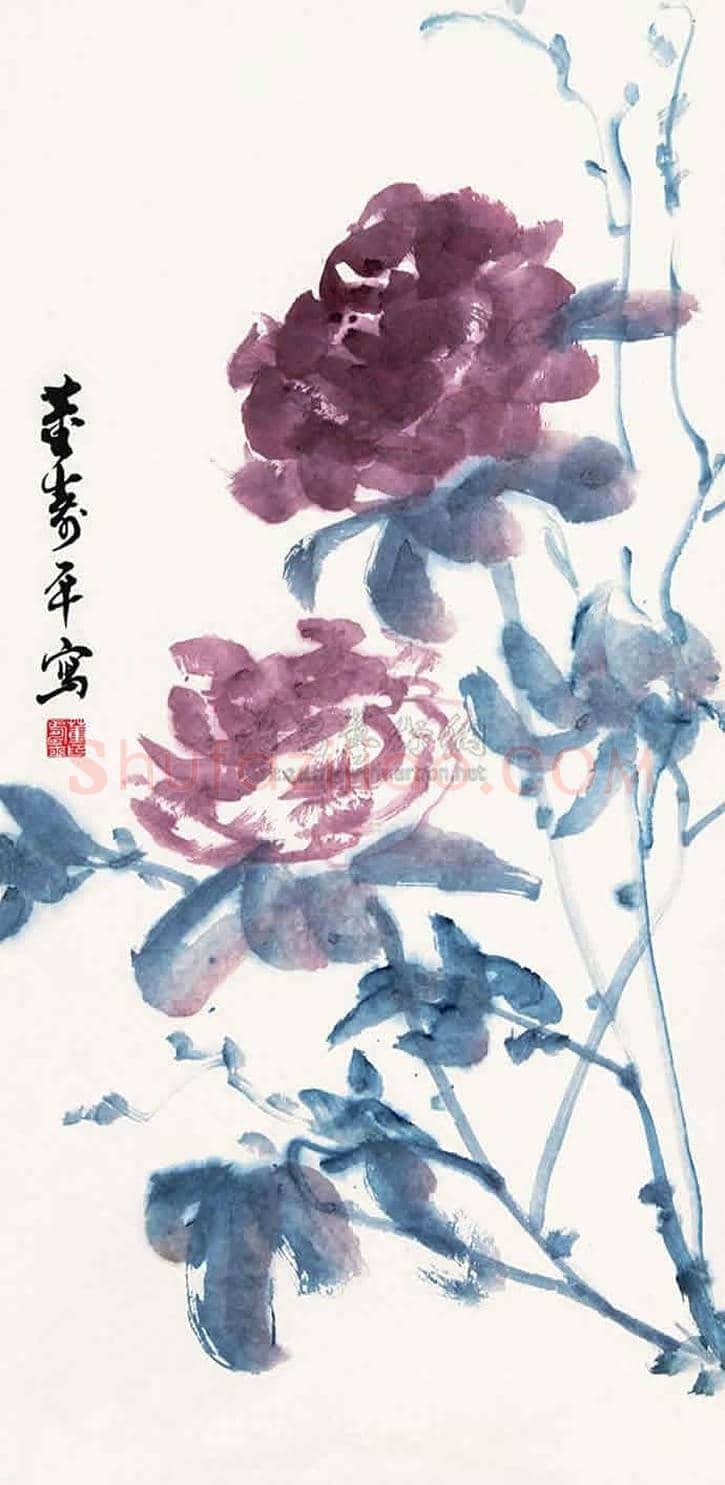 董寿平笔下的牡丹 | 书画讲解