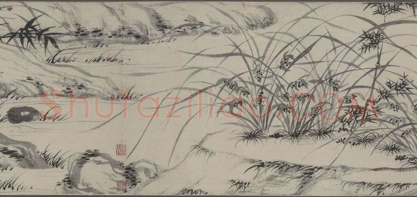 文徵明《漪兰竹石图卷》欣赏 | 书画科普