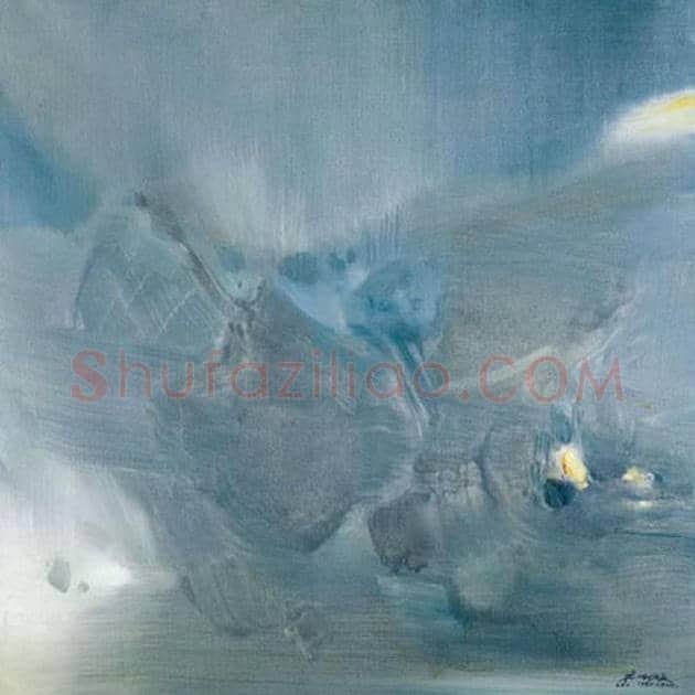 朱德群(1951-2004期间)作品欣赏 | 书画百科