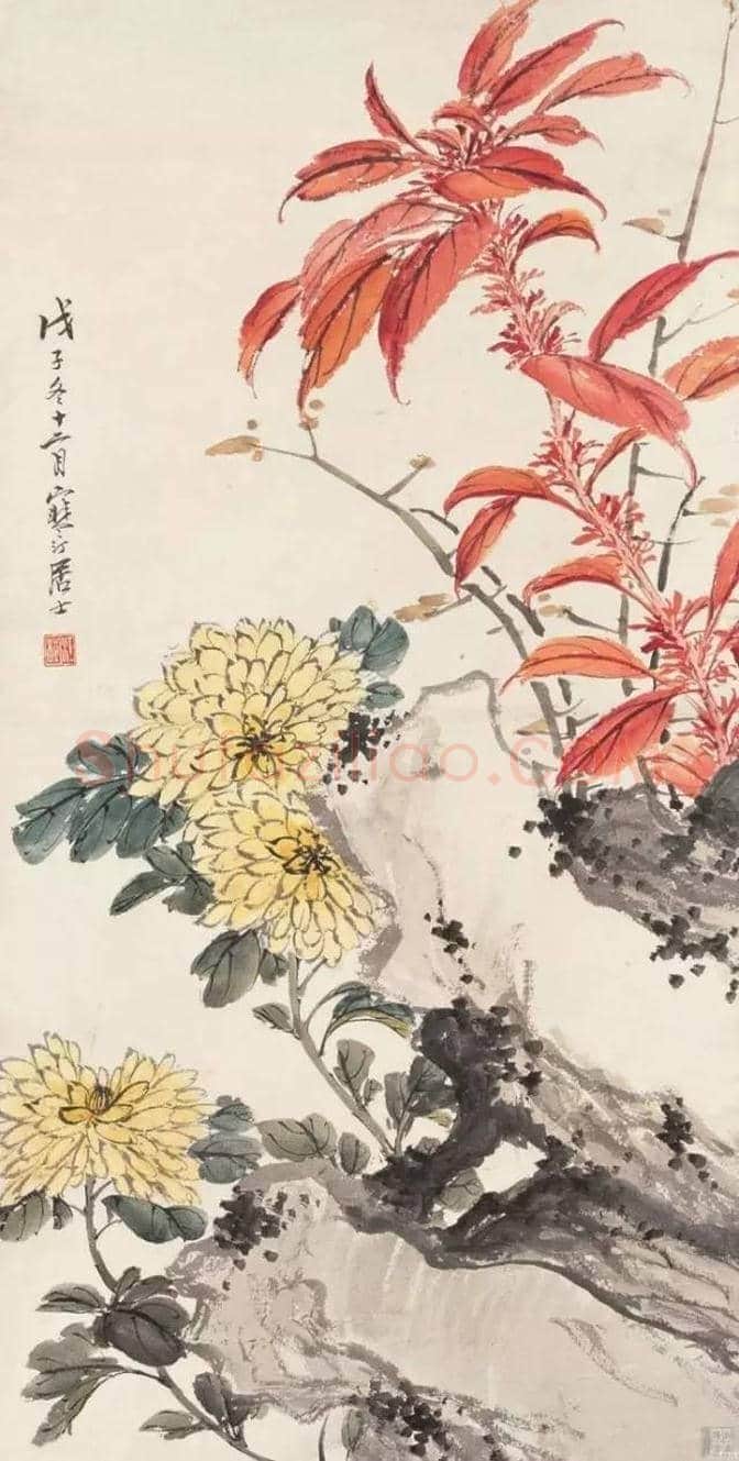 近现代名家画菊48幅！（值得收藏） | 书画知识