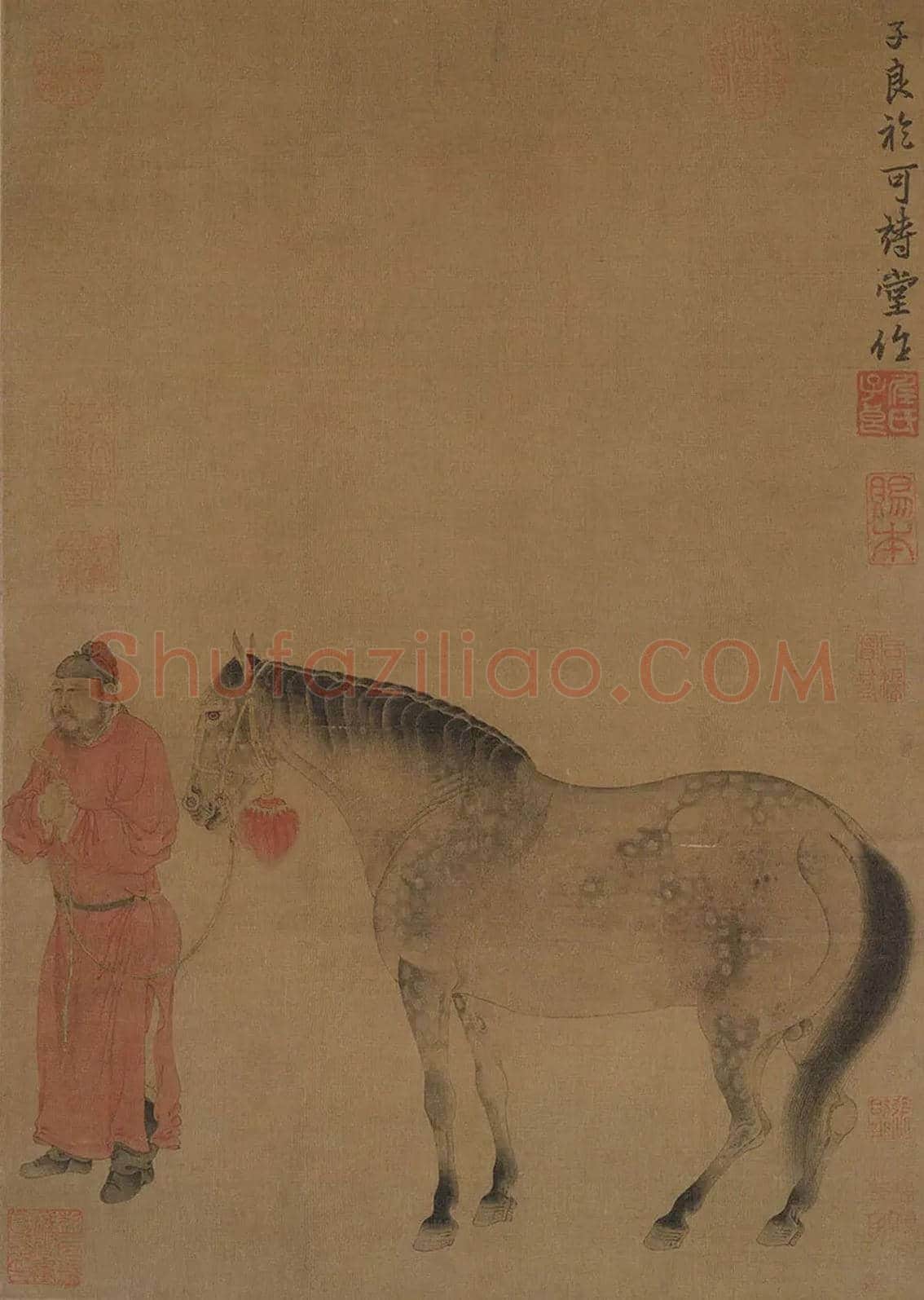 任贤佐《人马图》欣赏 | 书画讲解