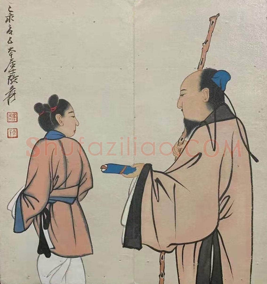 张大千《高士图册页》,国之宝也! | 国画图片