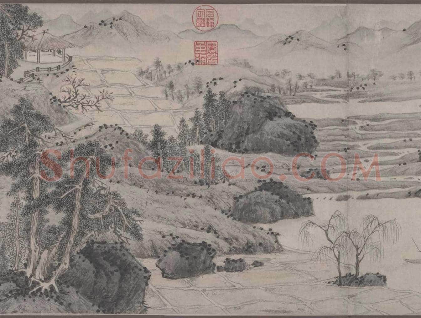 文徵明《桃源问津图》图赏 | 传世国画作品