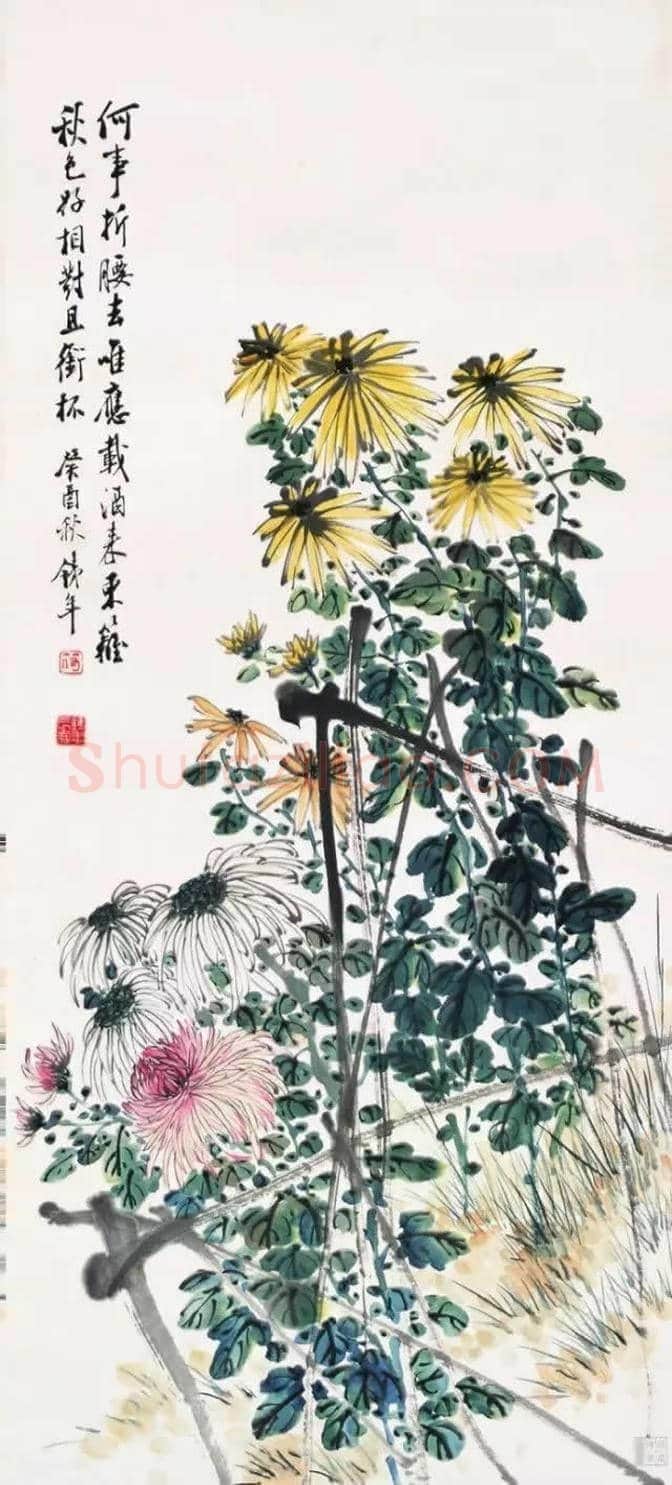 近现代名家画菊48幅！（值得收藏） | 书画知识