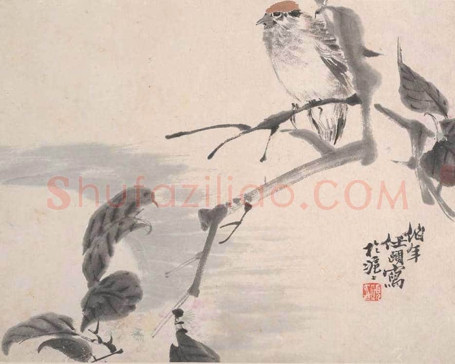 任颐花鸟蔬果册页图赏 | 著名国画鉴赏
