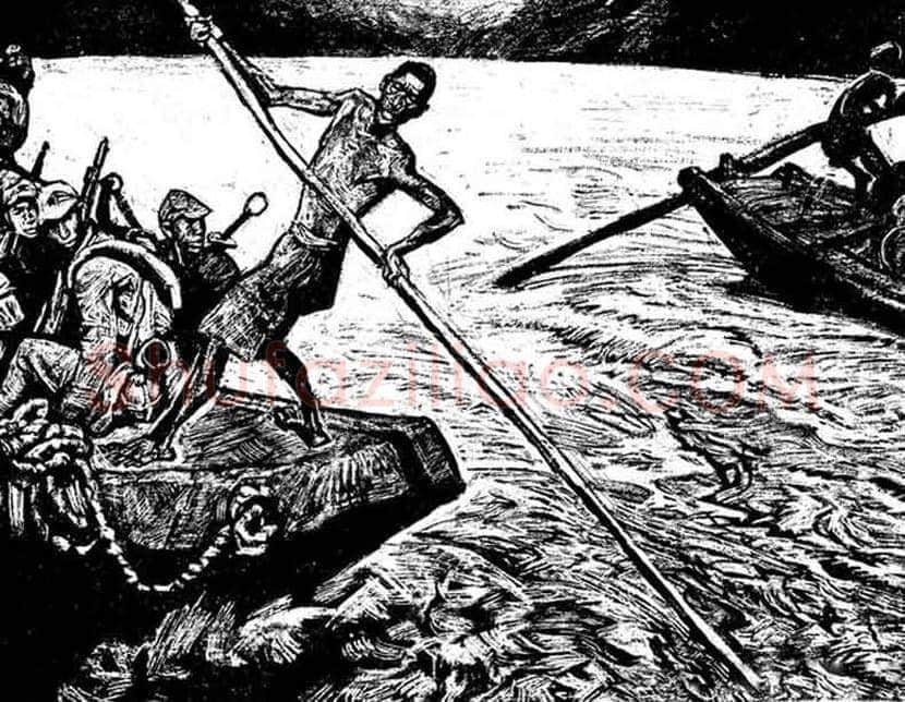 沈尧伊《地球的红飘带》，长征史诗连环画！ | 书画文摘