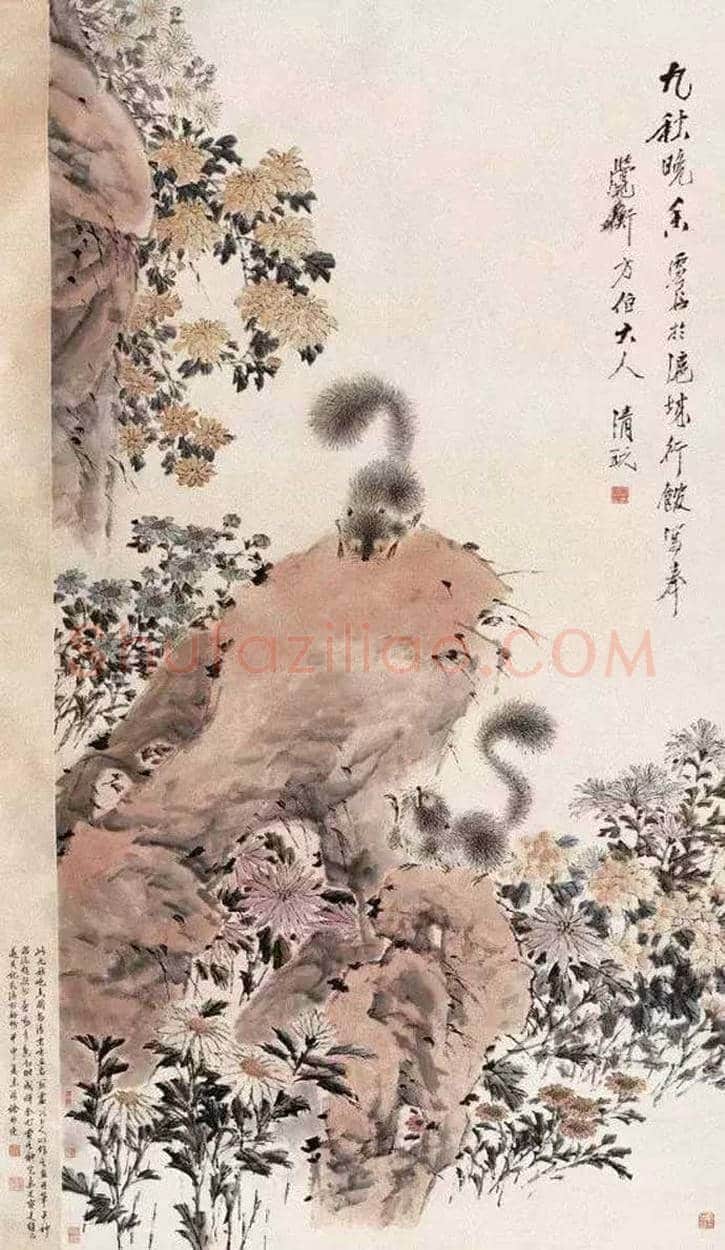 虚谷笔下的松鼠和金鱼欣赏 | 书画科普
