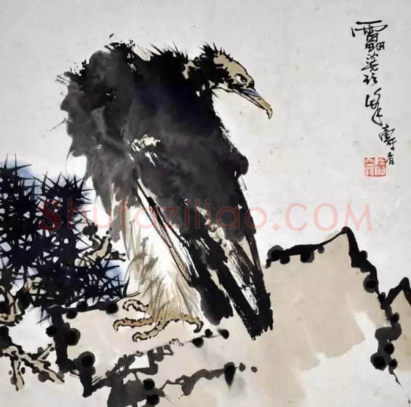 潘天寿笔下的鹰鹫图,一味霸悍! | 书画讲解