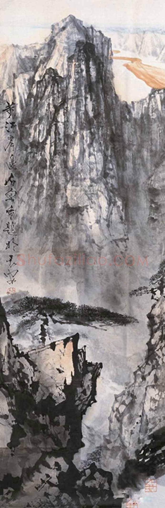 石鲁山水画作欣赏，撼人心魄！ | 书画讲解