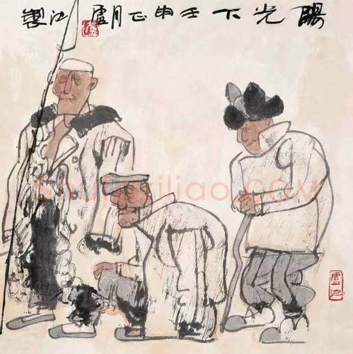 卢沉水墨人物画作品欣赏 | 书画资料