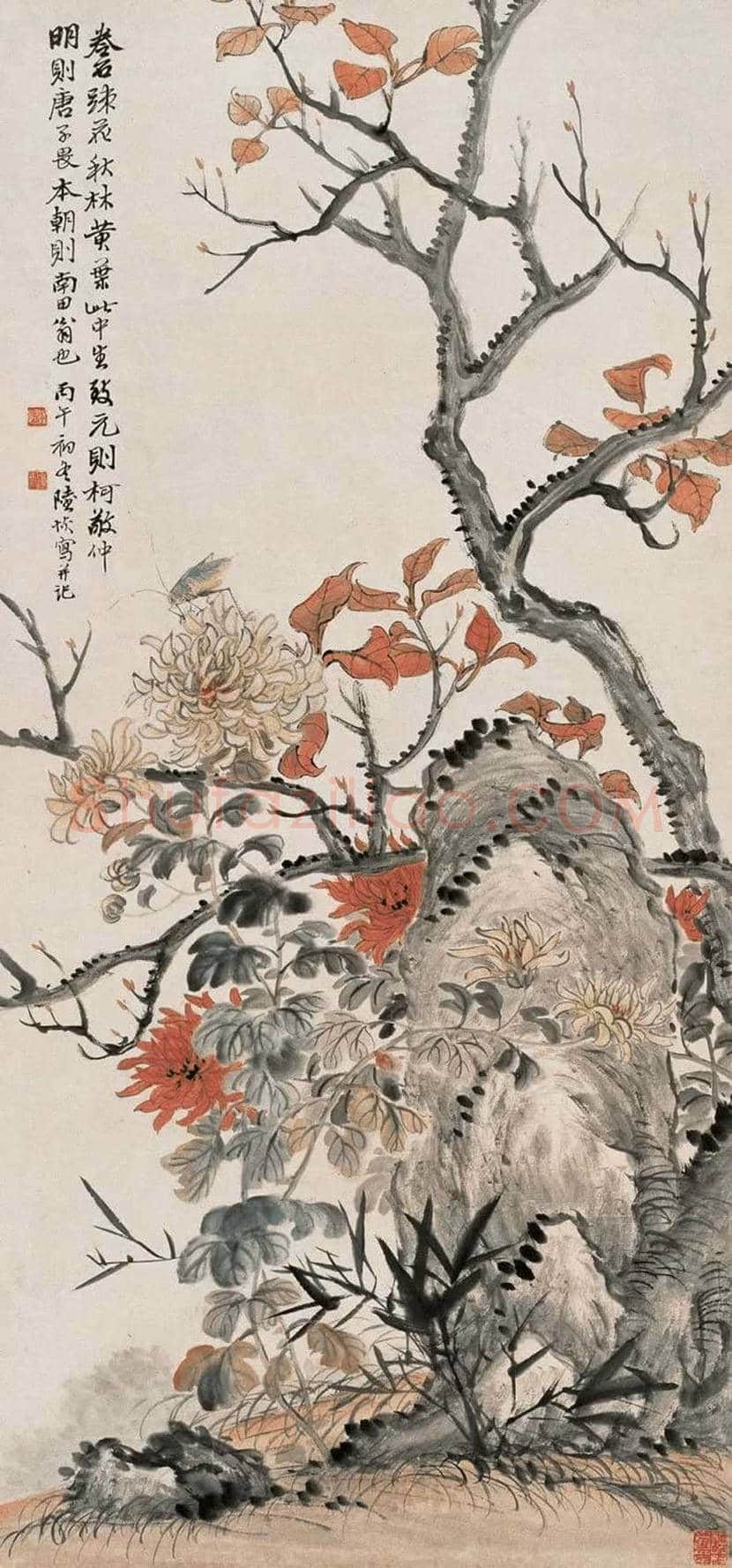 陆恢花鸟画作品欣赏 | 书画讲解