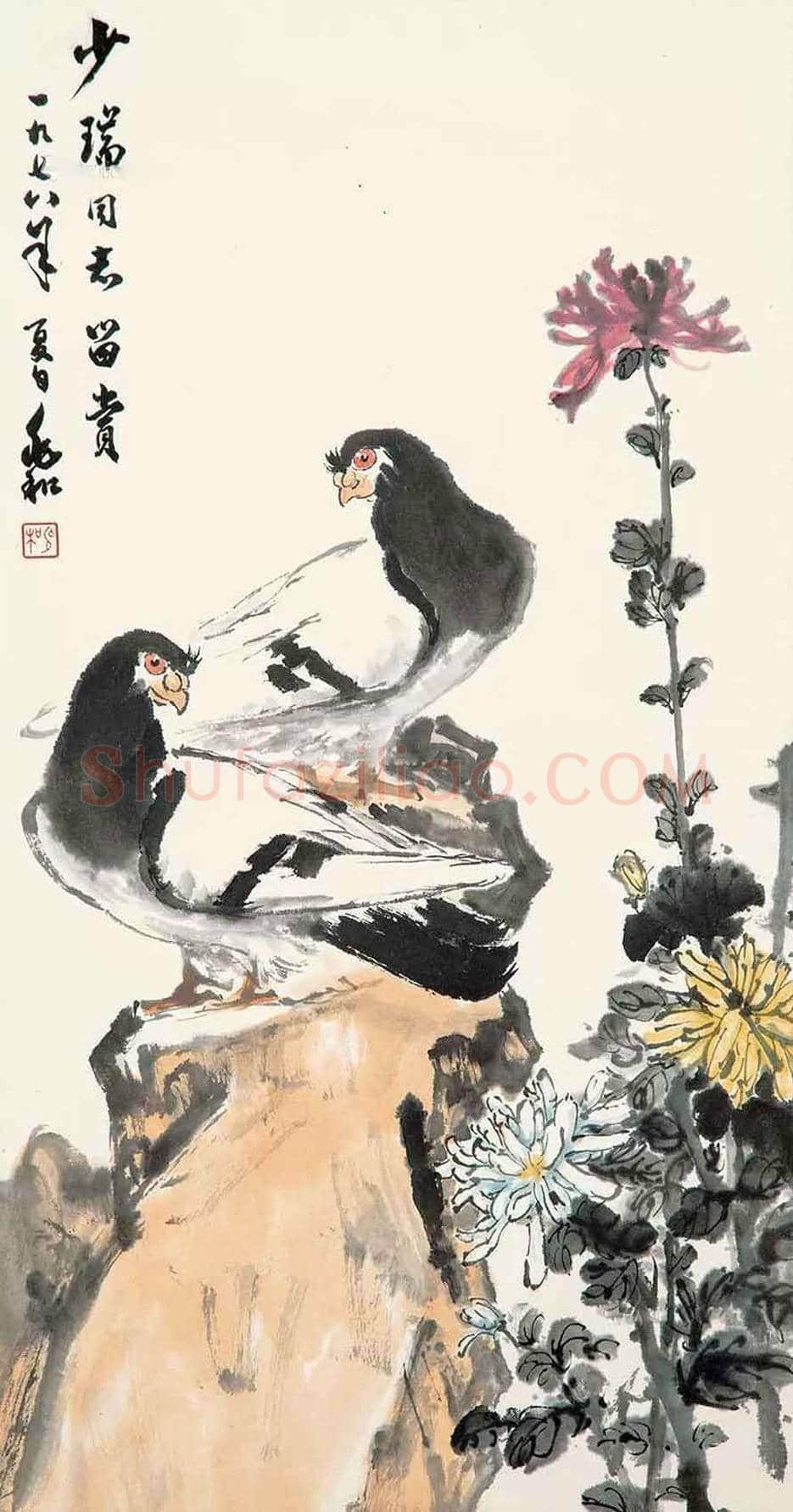 蒋兆和花鸟画作品欣赏 | 书画科普