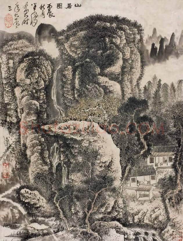 绘画奇人黄秋园作品欣赏(100幅) | 书画百科