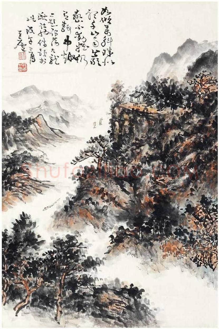 余任天山水画作品欣赏 | 书画百科