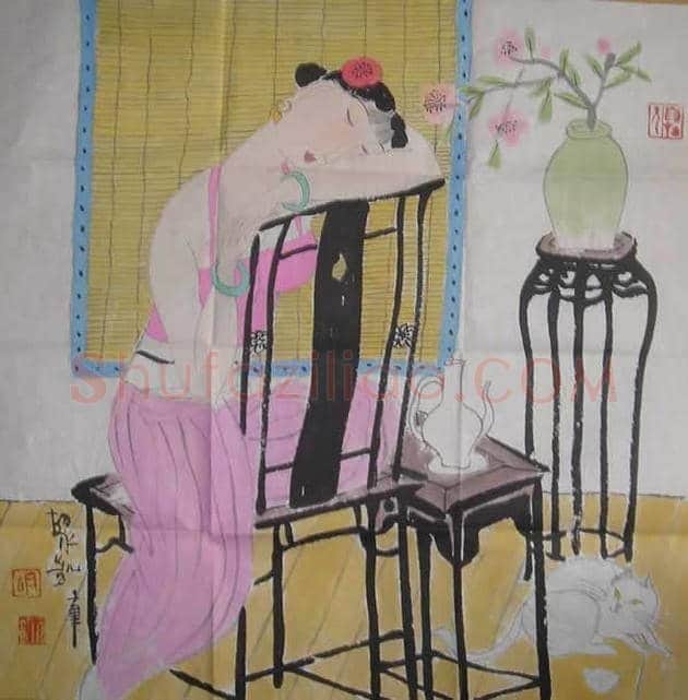 胡永凯作品欣赏-美人依旧 | 书画文摘