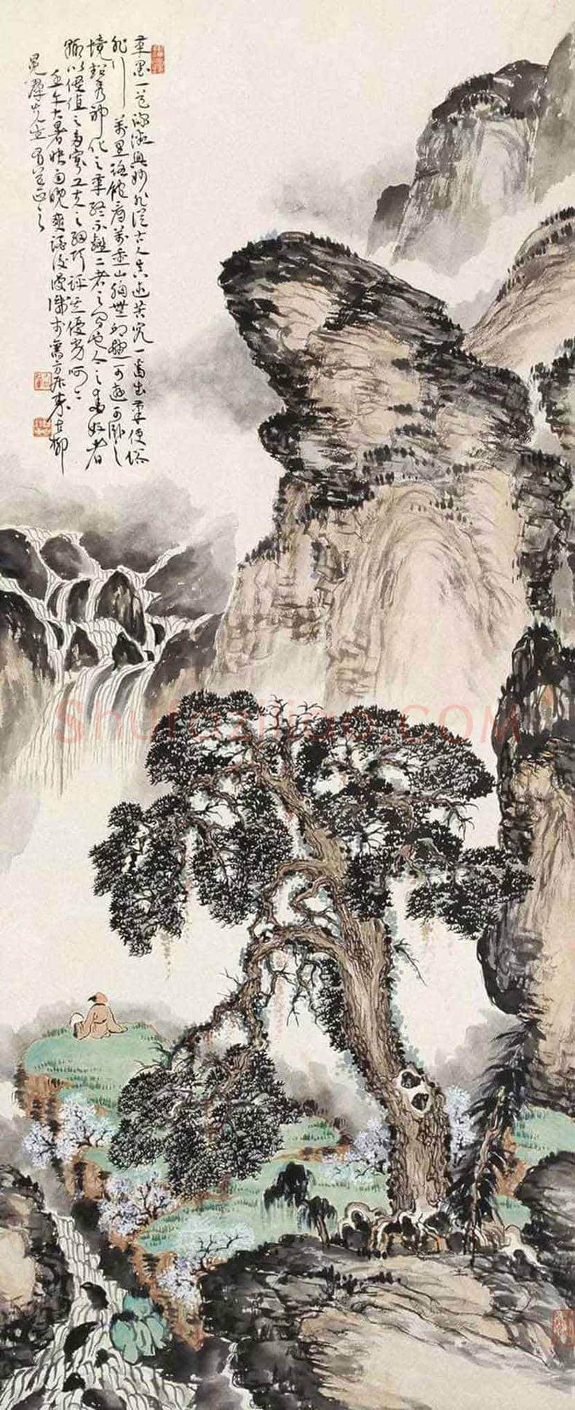 秦古柳山水画欣赏 | 书画科普