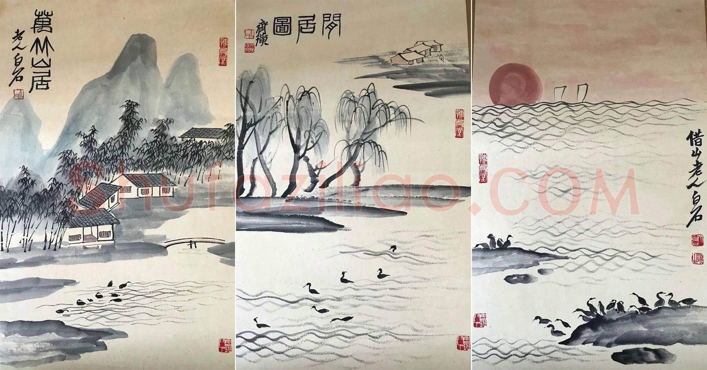 胸中山水甲天下——齐白石《四季山水册》 | 国画赏析