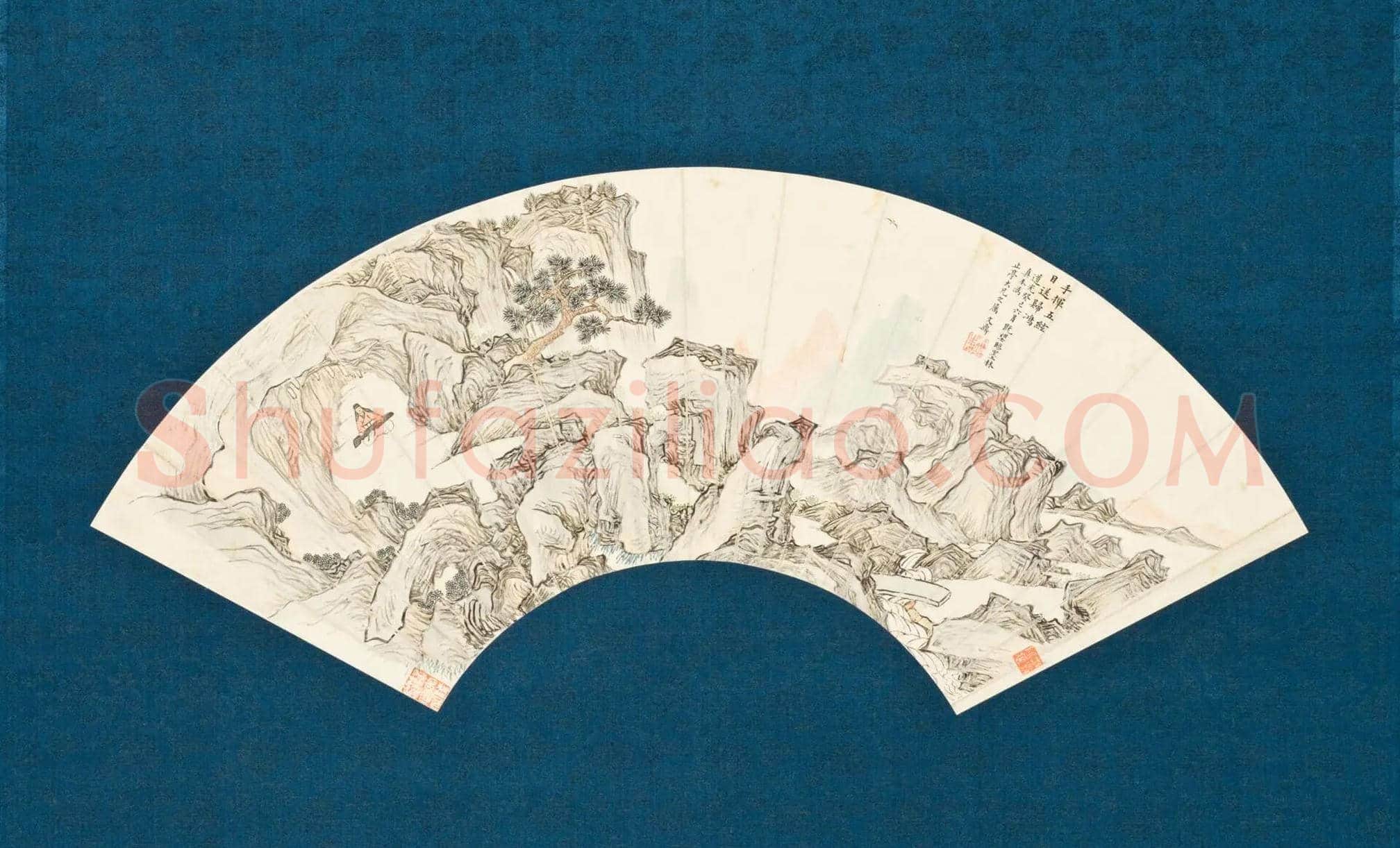 文鼎《山水扇面》欣赏 | 书画文摘