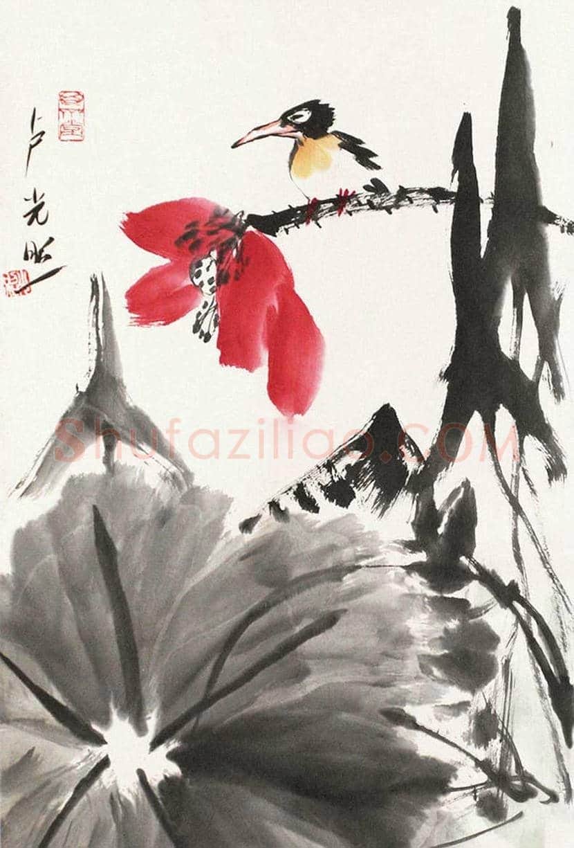 卢光照国画荷花作品欣赏 | 书画学堂