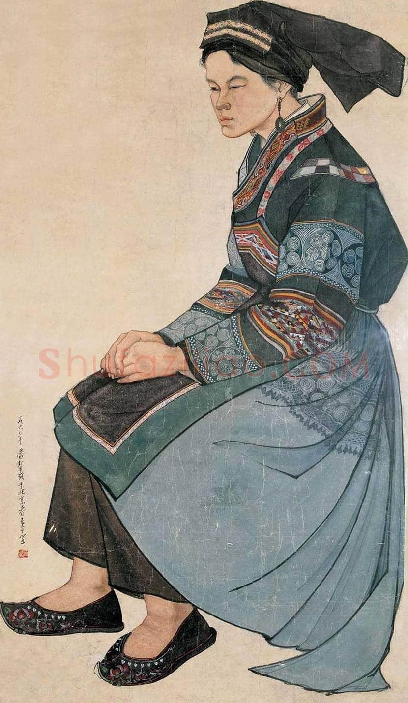 潘洁滋简介及工笔重彩人物画欣赏 | 书画知识