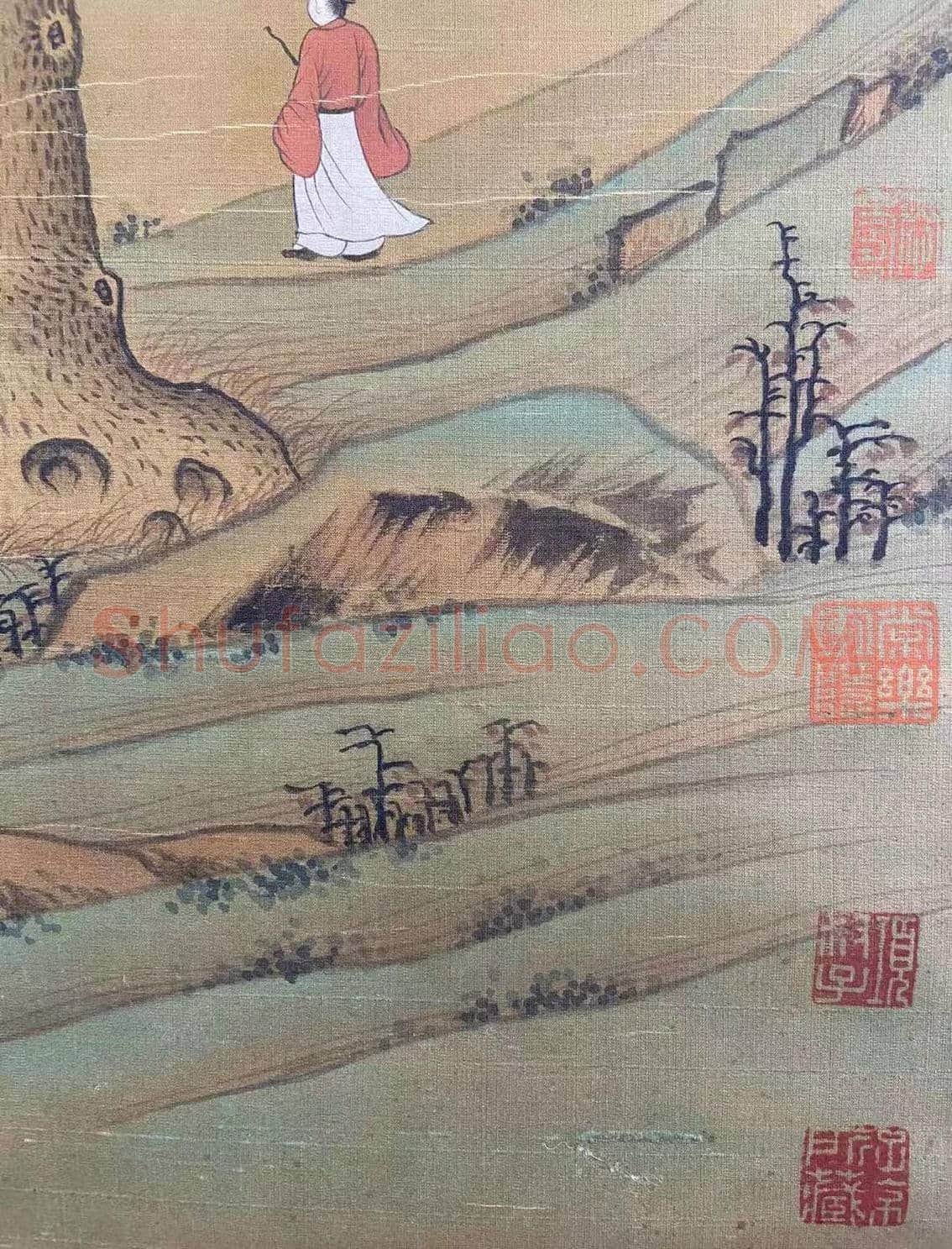 有序流传 朱痕累累——黄公望《枯木高逸图》 | 国画赏析