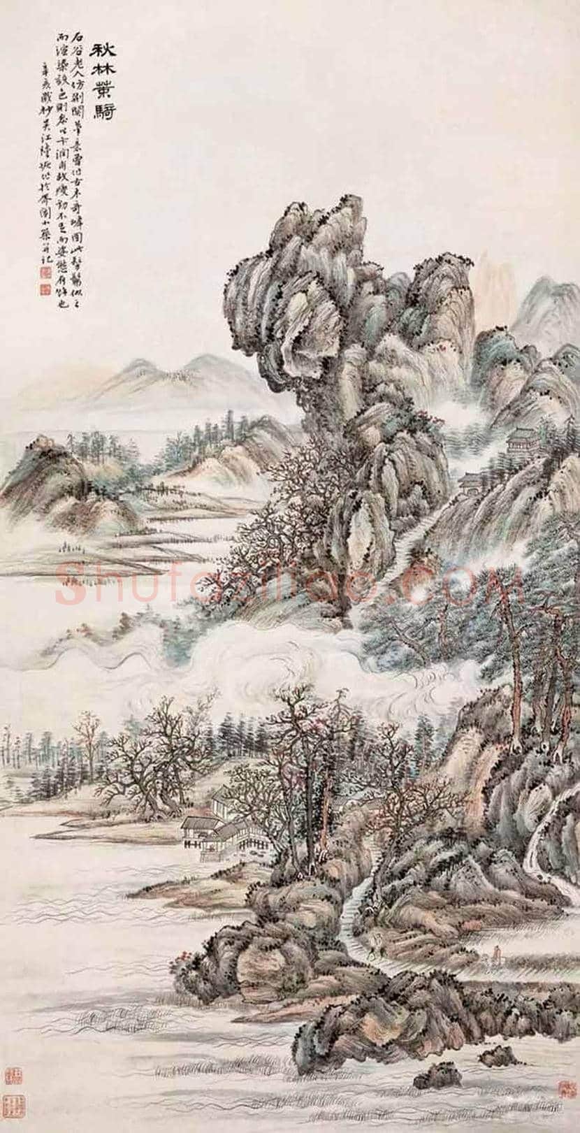 陆恢山水画作品欣赏 | 书画学堂