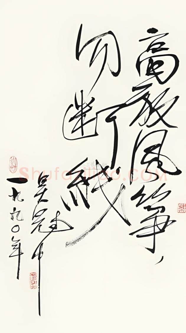 吴冠中书法作品欣赏 | 书画资料
