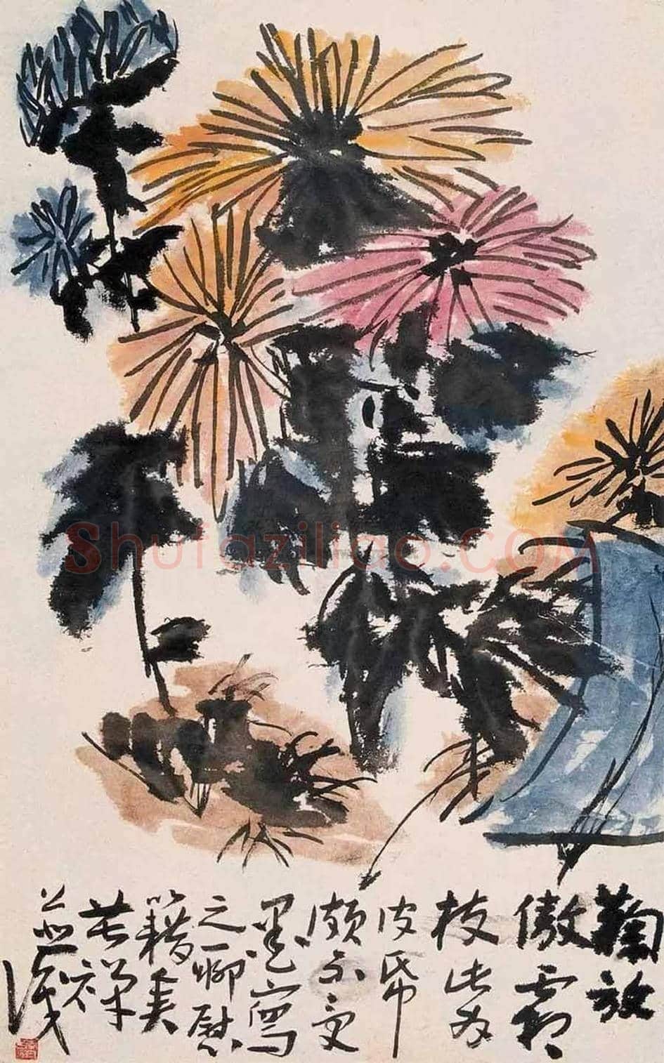 李苦禅笔下的梅兰竹菊 | 书画学堂
