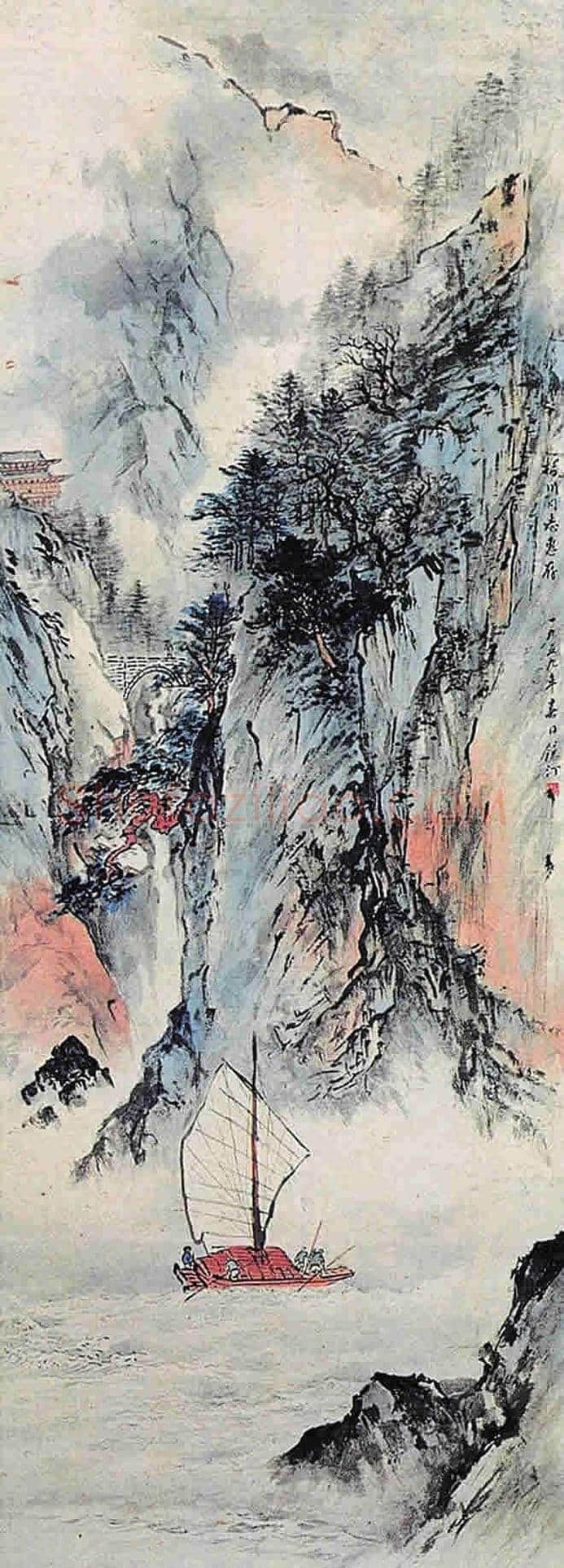 吴镜汀山水画欣赏 | 书画知识