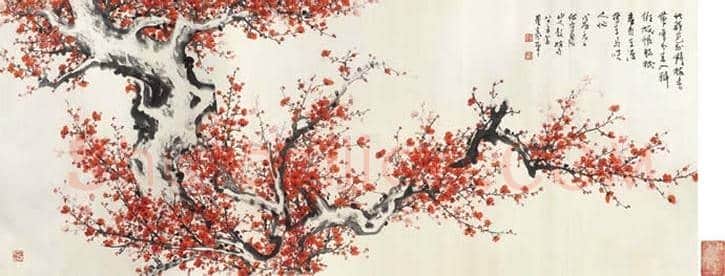 董寿平红梅图拍卖价格top10 | 书画常识