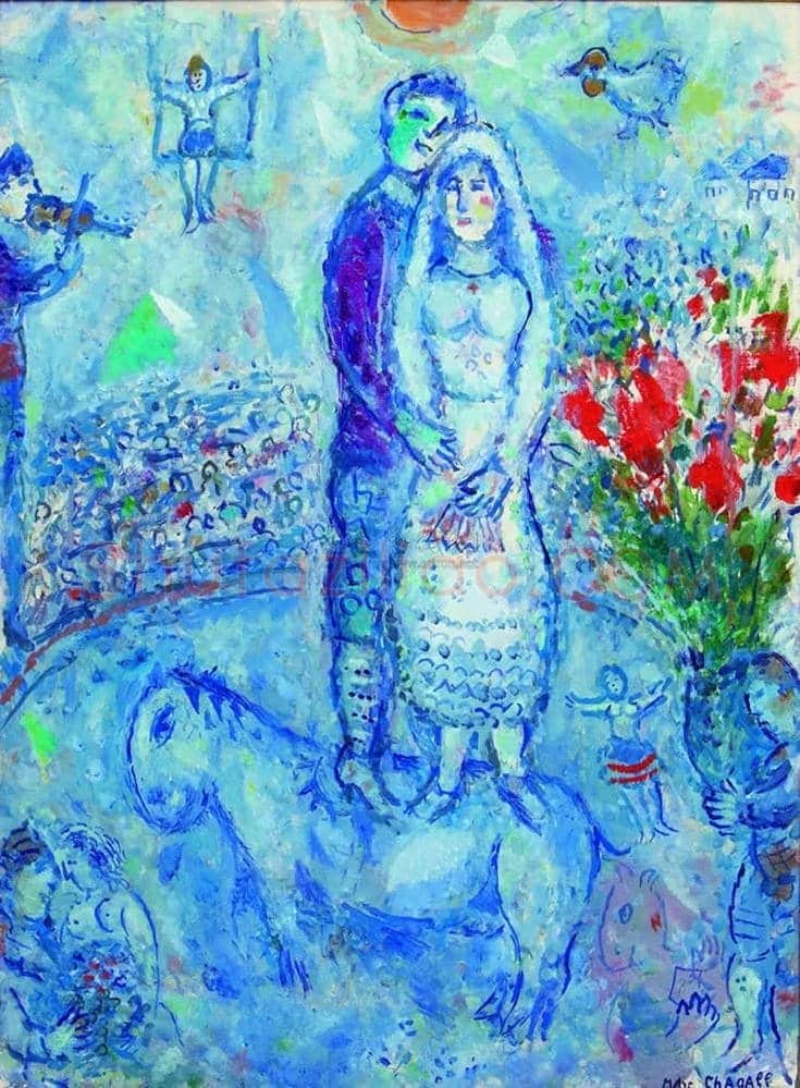 夏加尔绘画作品欣赏 | 书画知识
