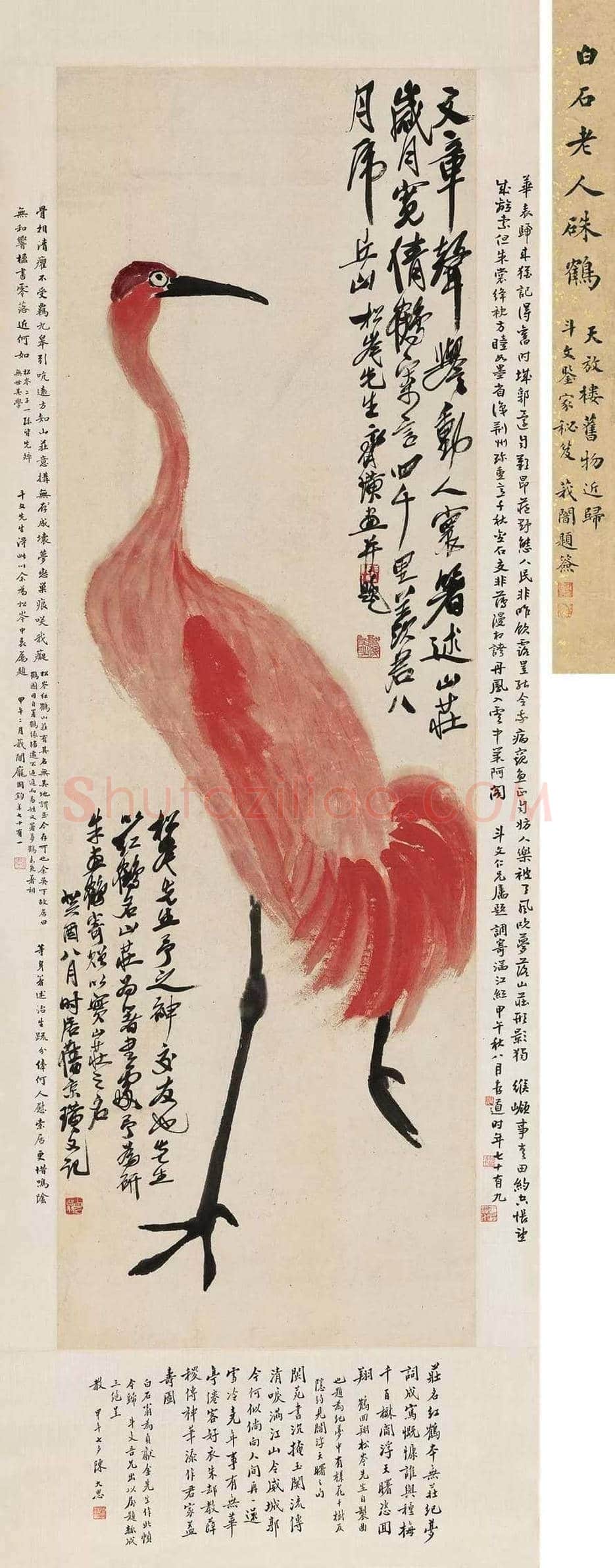 齐白石拍卖最贵的花鸟画都有哪些？ | 书画百科